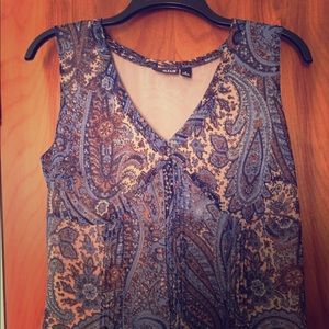 Silky sleeveless blouse